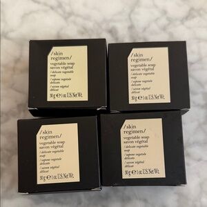 NEW - 4 Skin Regimen vegetable bar soaps from W Hotels